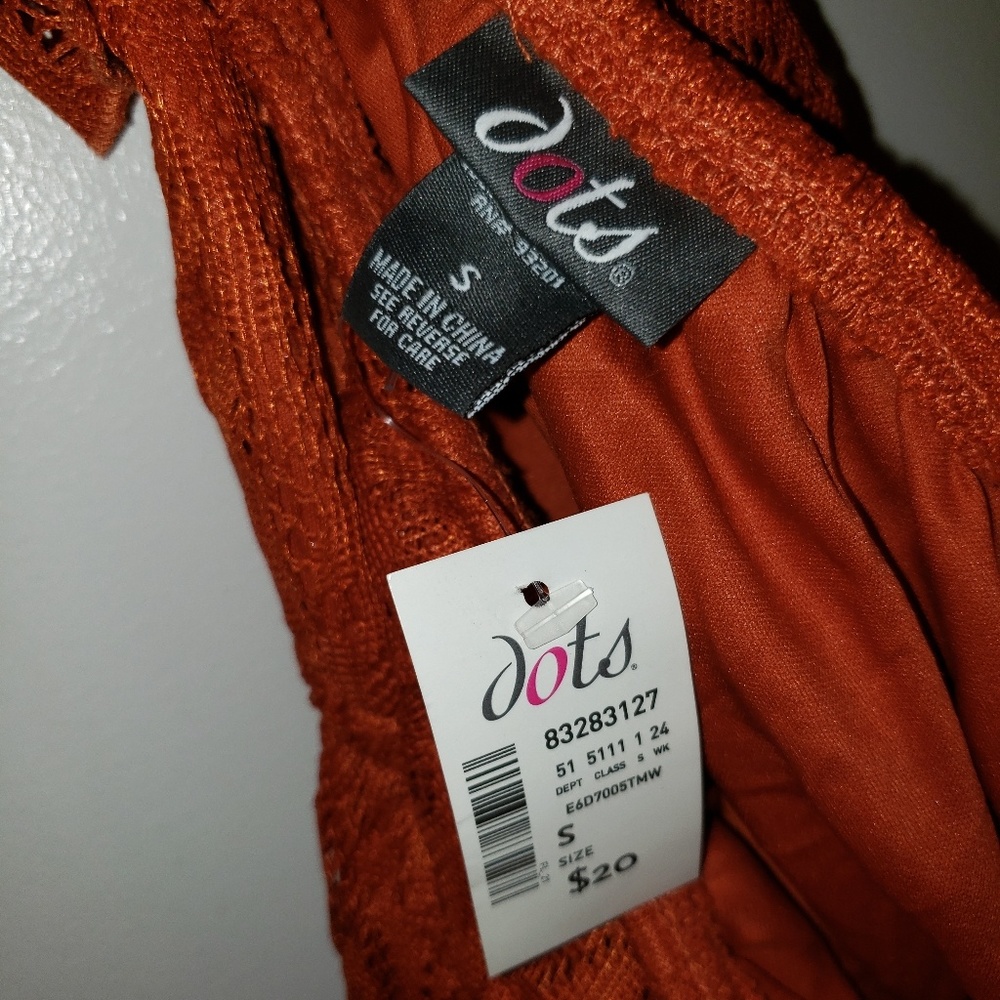 NWT Orange Lace High-Low Dress - Picture 4 of 4